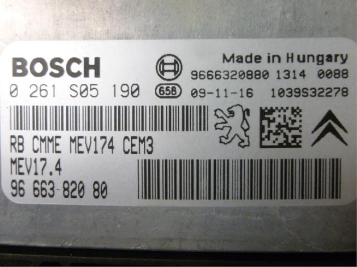 Engine management computer Peugeot 207/207+ (WA/WC/WM) 1.6 16V VTi De