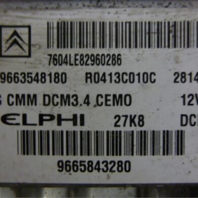 Citroen C5 2.0 HDiF 16V Computer Motormanagement RHR 2009 1942YA-1942YC-1943VT-1943VV
