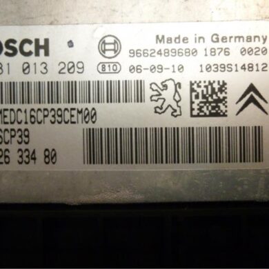 Peugeot 407  Engine management computer 4HT 2007 1939ZA-1942SQ-1943KG-1943KF