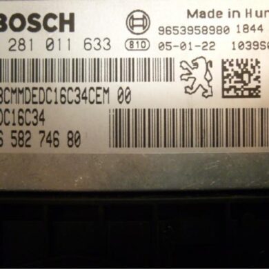 Peugeot 407 1.6 HDi 16V Engine management computer 9HZ 2005 1939AL