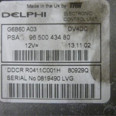 Citroen C3 1.4 HDi 16V Computer Motormanagement 8HY 2003 1940GH