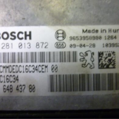 Peugeot 207 1.6 HDi 16V Engine management computer 9HX-9HX9H02 2009 1608325880