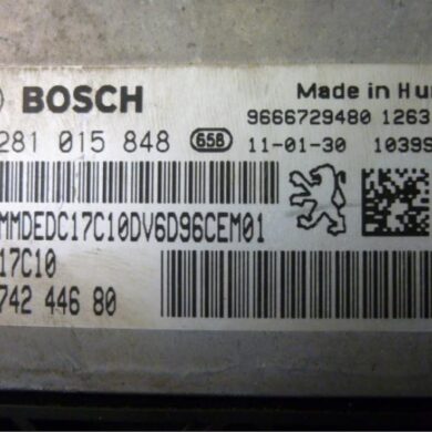 Citroen C3 1.6 HDi 92 Engine management computer 9HP-9HP9H06 2011 1944F7-1944F8