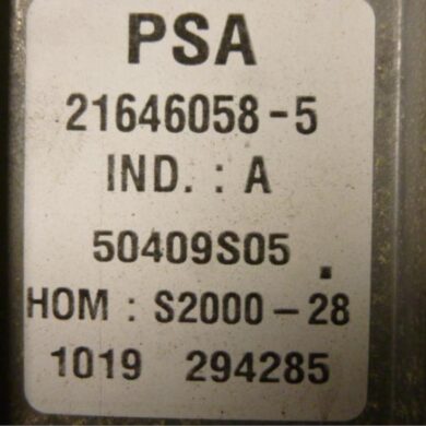 Peugeot 307 1.4 Computer Motormanagement KFW 2001 1940CQ