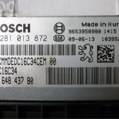 Peugeot 207  Engine management computer 9HX-9HX9H02 2009 1942KW