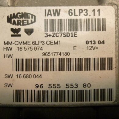 Peugeot 407 2.2 16V Engine management computer 3FZ 2004