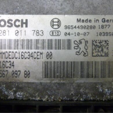Peugeot 206  Engine management computer 8HZ 2004 1940FN