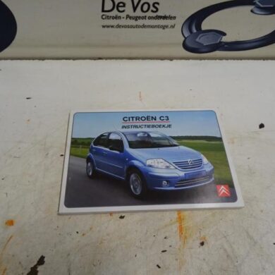 Citroen C3 1.6 16V Instruction Booklet 2003