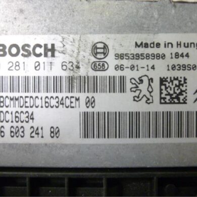 Peugeot 307  Engine management computer 9HZ 2006 1940WF