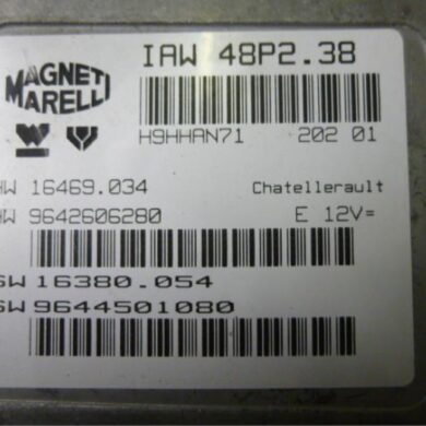 Peugeot 206 2.0 16V Engine management computer RFN 2001 1942E2