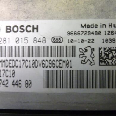 Citroen C3 1.6 HDi 92 Engine management computer 9HP-9HP9H06 2011 1944F7-1944F8