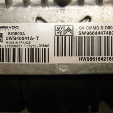 Peugeot 407  Engine management computer RHR 2007 1942VY-1942VZ