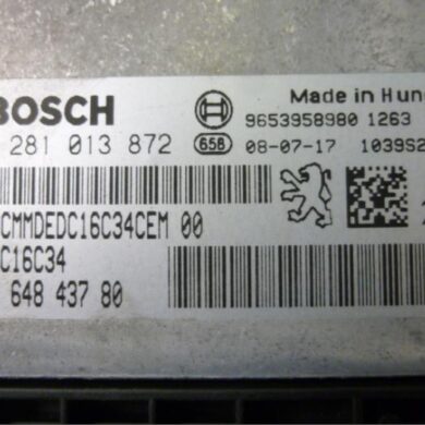 Peugeot 207 1.6 HDiF 16V Engine management computer 9HZ 2009 1943CE-1943CF