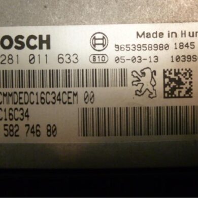 Peugeot 407 1.6 HDi 16V Engine management computer 9HZ 2005 1939AL