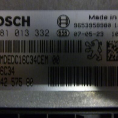 Citroen C5 1.6 HDiF 16V Engine management computer 9HZ 2007 1942PF