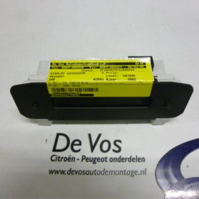 Peugeot 206 1.9 D Interior display WJY 2002 6155FE-6155FC-6155Q9-6155R4