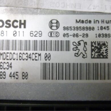 Peugeot 307  Engine management computer 9HY 2005 1940FX