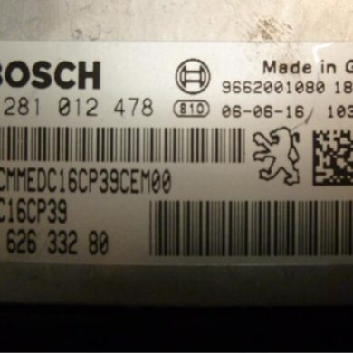 Peugeot 407 2.2 HDiF 16V Engine management computer 4HT 2006 1939ZA-1942SQ-1943KG