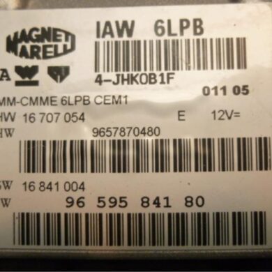 Peugeot 407 2.2 16V Engine management computer 3FY 2005 1939WV