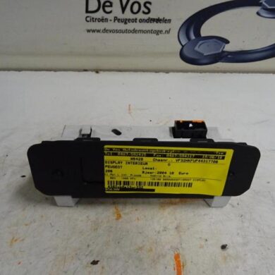 Peugeot 206 1.4 16V Interior display KFU 2004 659300-6563HV