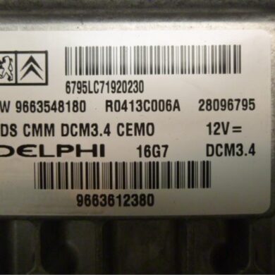 Peugeot 407  Engine management computer RHR 2007 1940PK-1943Q0-1943Q1