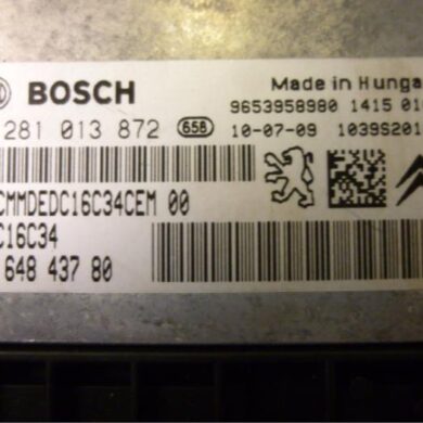 Peugeot 207  Engine management computer 9HV-9HV9H01 2011 1944J3-1944J4