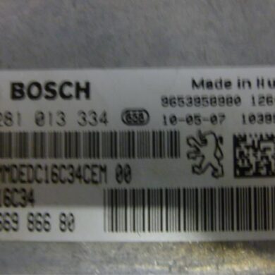 Citroen C4 Picasso 1.6 HDi 16V 110 Engine management computer 9HZ-9HZ9H01-9H01 2010 1943AT-1943AV