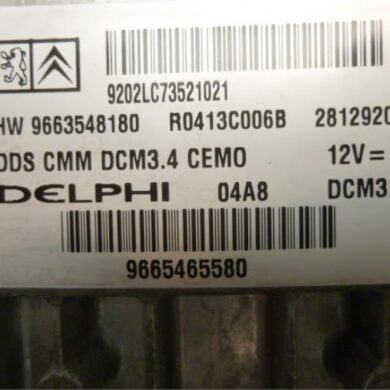 Peugeot 407 2.0 HDiF 16V Engine management computer RHR 2008 1943Q2-1943Q3