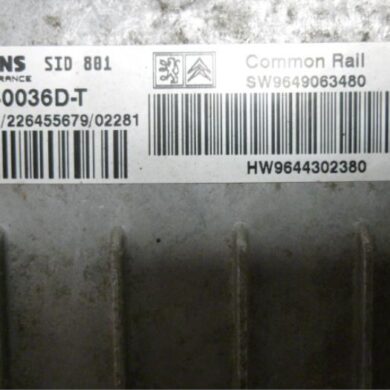 Peugeot Partner 2.0 HDi Engine management computer RHY 2002 1938TR