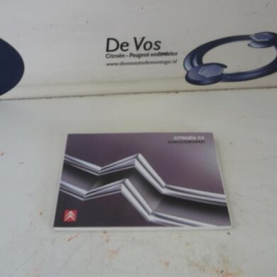 Citroen C4 1.6 16V VTi 120 Instruction Booklet 2009