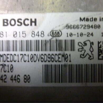 Citroen C3 1.6 HDi 92 Engine management computer 9HP-9HP9H06 2010 657078-1944F7-1944F8-6580YJ-6580YK-657077