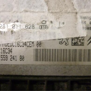 Peugeot 206 1.6 HDI 16V FAP Engine management computer 9HZ 2005 1939GT