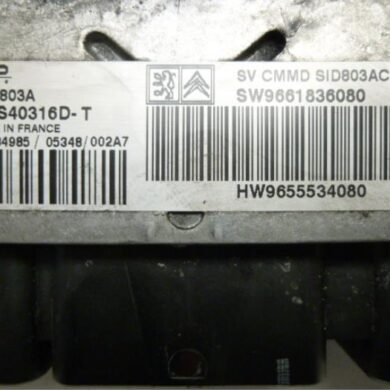 Peugeot 607 2.0 HDiF 16V Engine management computer RHR 2006 1939VC-1940ZW