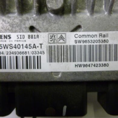 Peugeot 307 2.0 HDi 90 Engine management computer RHY 2004 1939A5