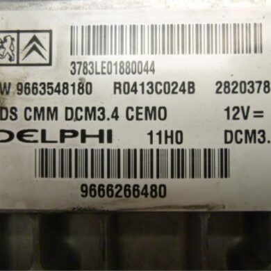 Peugeot 308 2.0 HDi 16V Euro 5 FAP Engine management computer RHF-RHFRH01 2011 1943EX-1943EY