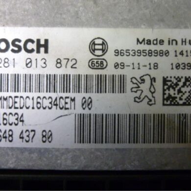 Citroen C3 Picasso 1.6 HDi 16V 90 Computer Motormanagement 9HX-9HX9H02 2010 1943S4-1943S5