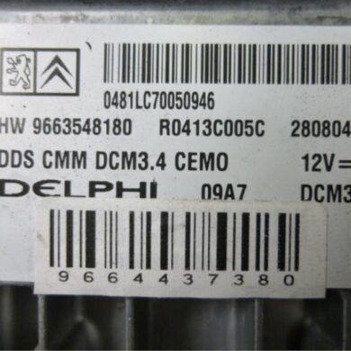 Peugeot 307 2.0 HDIF 16V Engine management computer RHR 2007 1942GF