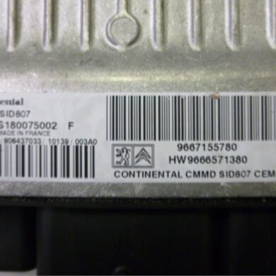Peugeot 207 1.6 HDiF 16V Engine management computer 9HR-9HR9H05 2010 194469-194470