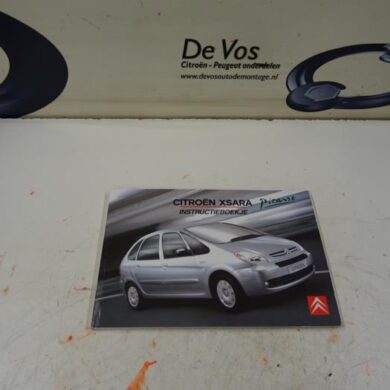 Citroen Picasso 1.6i 16V Instruction Booklet 2009