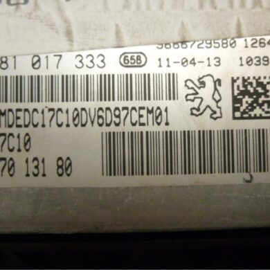 Peugeot 308 1.6 HDi Engine management computer 9HP-9HP9H06 2011 1606382680-1606383780