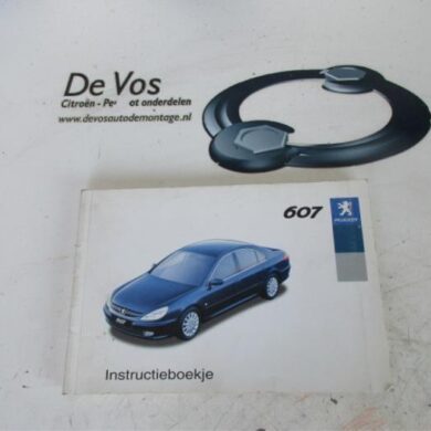 Peugeot 607  Instruction Booklet 2003