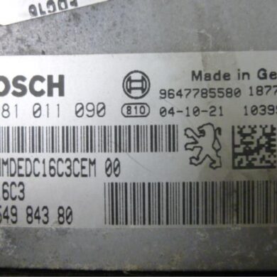 Peugeot 307 1.4 HDi Computer Motormanagement 8HZ 2004 1940WN-1940WP