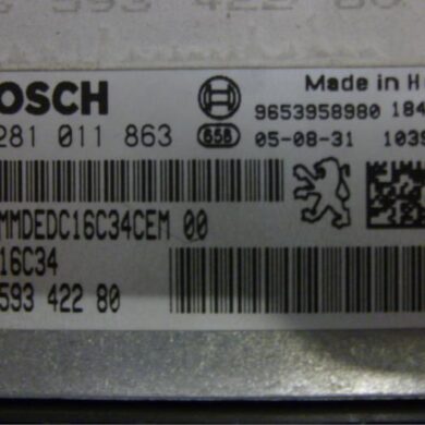 Citroen C4 1.6 HDi 16V Engine management computer 8HX-9HX 2005 1940JJ