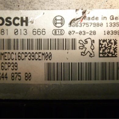 Peugeot 4007 2.2 HDiF 16V Engine management computer 4HN 2007 1943F2-1943NV-6580KT-6580KV-1608132980-6580VY