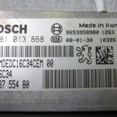 Peugeot 207 1.6 HDi 16V Engine management computer 9HX 2008 1942NF