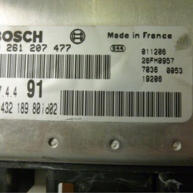 Peugeot 206 1.6 16V Engine management computer NFU 2002 1940V3