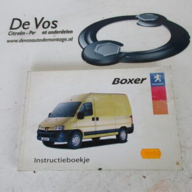 Peugeot Boxer  Instruction Booklet 2003