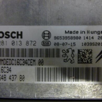 Citroen C5  Engine management computer 9HZ-9HZ9H01 2008 1942YE-1942YF