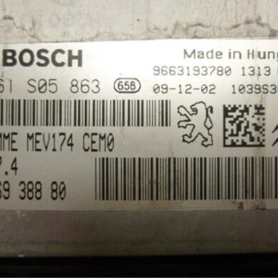 Peugeot 3008 1.6 VTI 16V Engine management computer 5FW 2010 1943SN-1943SP