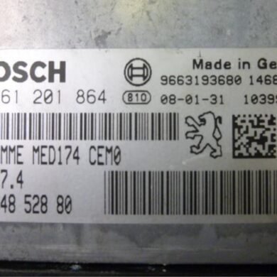 Peugeot 207 1.6 16V RC Turbo Engine management computer 5FY 2008 194347-194348-1943YY